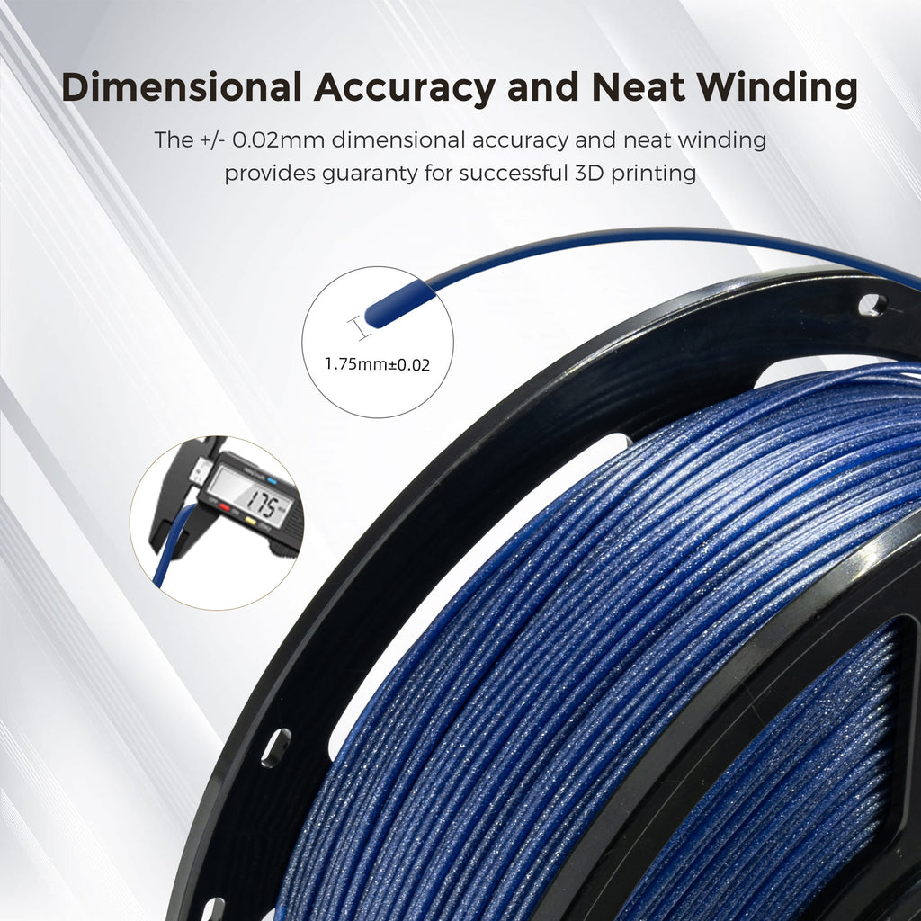 2-Pack SUPPLY3D PLA+ 3D Printer Filament 1.75 mm 1.0 KG - Light Blue