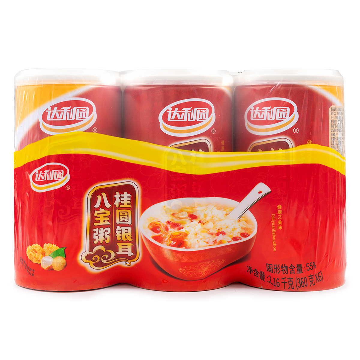 DLY LONGAN DATE MIXED CONGEE(達利園 桂圆紅素八寶粥 360GX6)