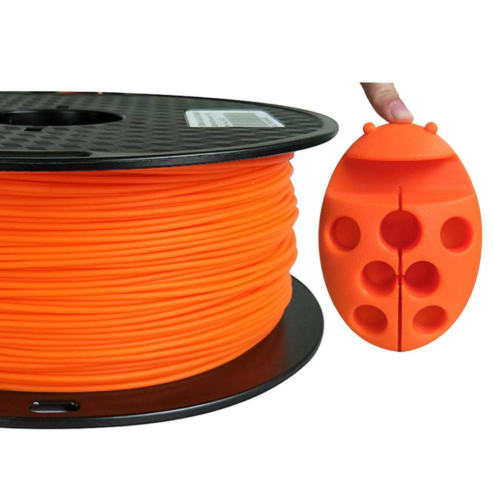 2-Pack SUPPLY3D PLA+ 3D Printer Filament 1.75 mm 1.0 KG - Orange