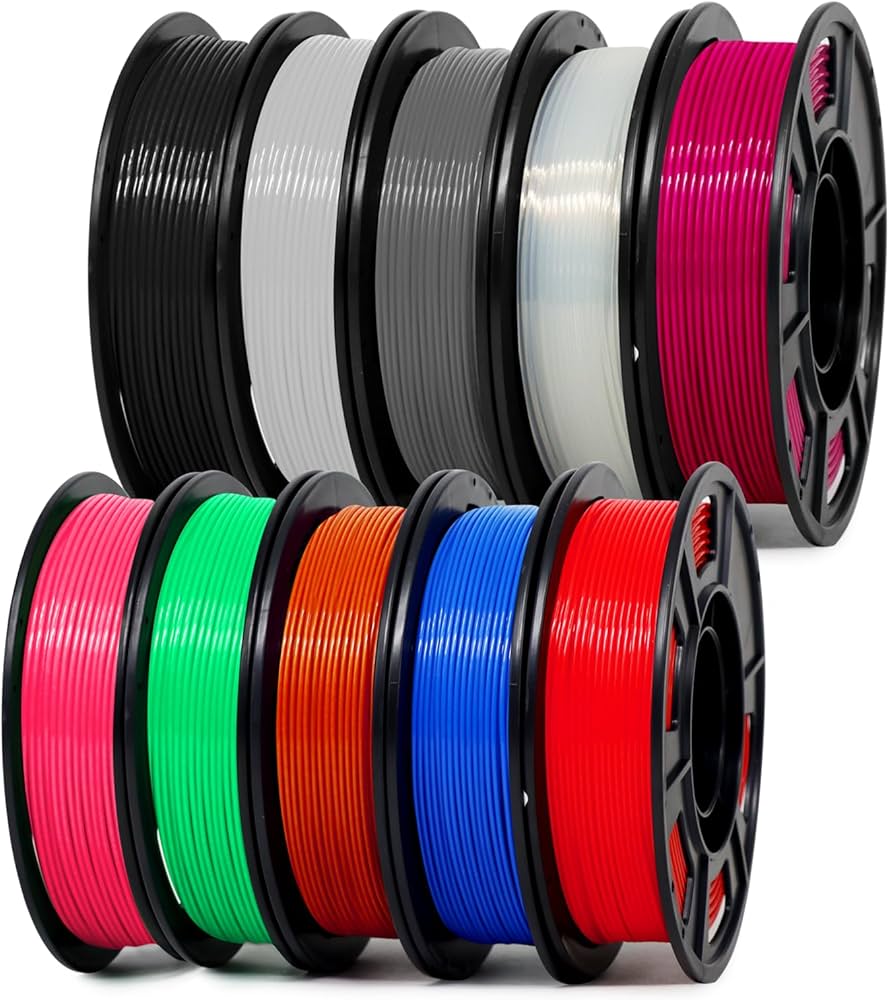 10 pcs filaments as a bundle PLA plus