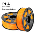 2-Pack SUPPLY3D PLA+ 3D Printer Filament 1.75 mm 1.0 KG - Orange