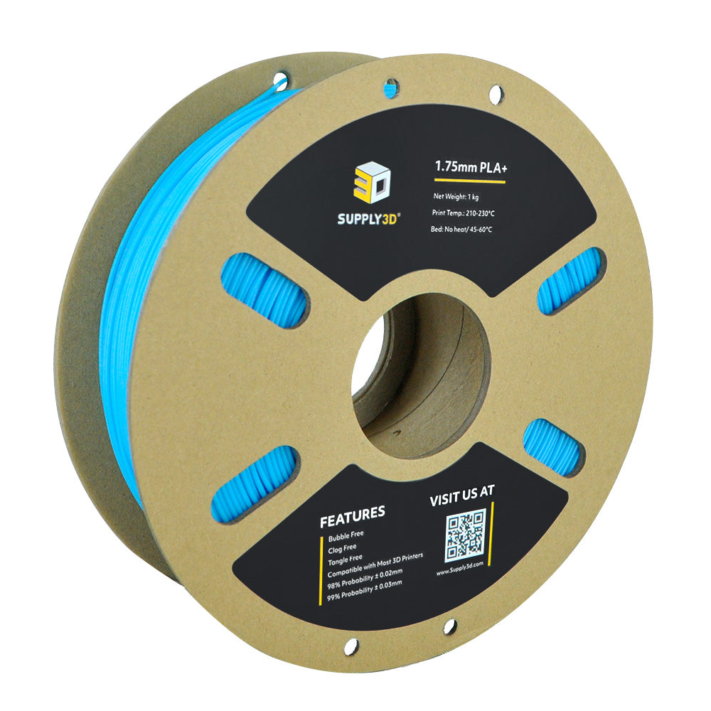 SUPPLY3D PLA+ 3D Printer Filament 1.75 mm 1.0 KG - Light Blue