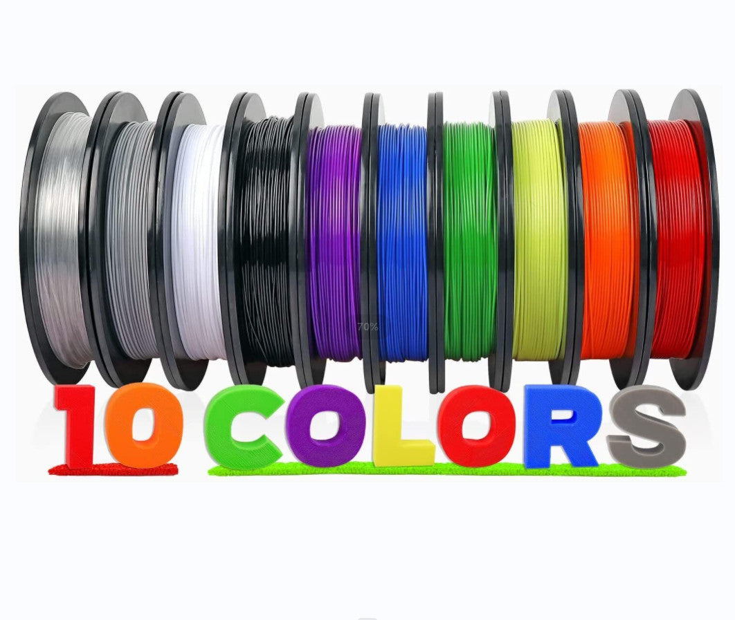 10 pcs filaments as a bundle PLA plus