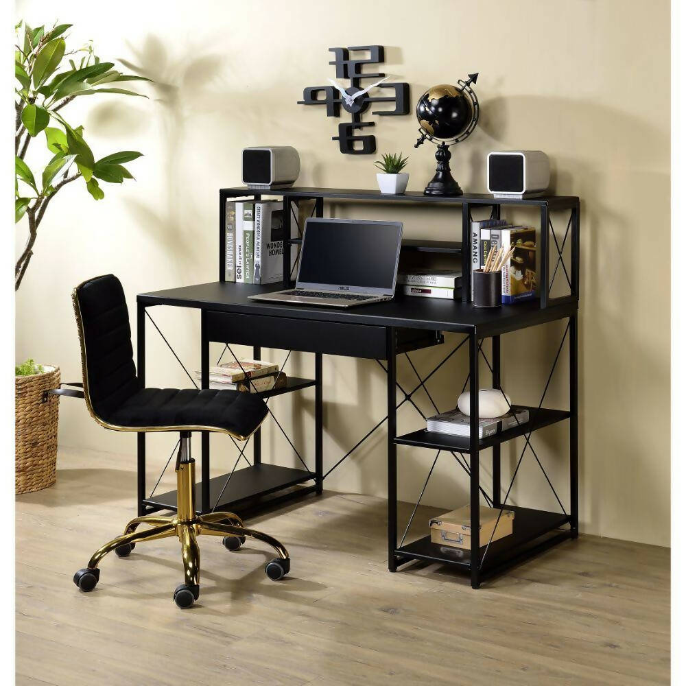 ACME Amiel Computer and Music Recording Desk - Desk Office Desk with Storage , Home Office Desk